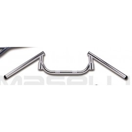 Guidons Condor plus Tommaselli en acier chromé