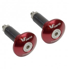 Embout de guidon Vparts rouge