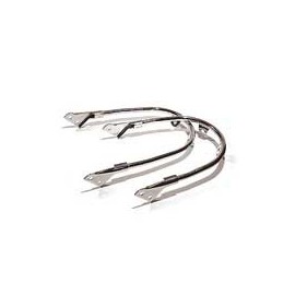 Bultaco Sherpa 250/350 paire supports garde boue chromé